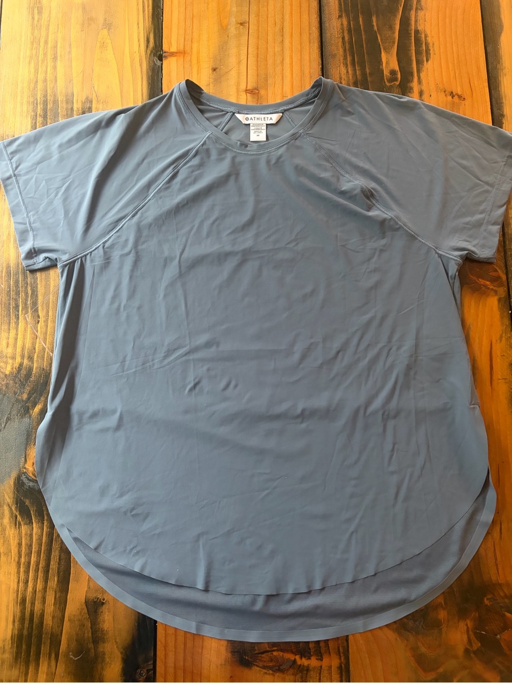 Athleta Relaxed Short Sleeve Tee in Dusty Blue